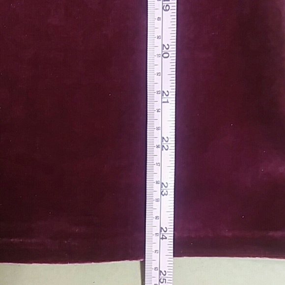 White house black market velvet burgundy cowl top - Picture 4 of 8